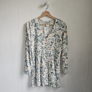 ☆ VINTAGE 80s Decked Out Floral Dress